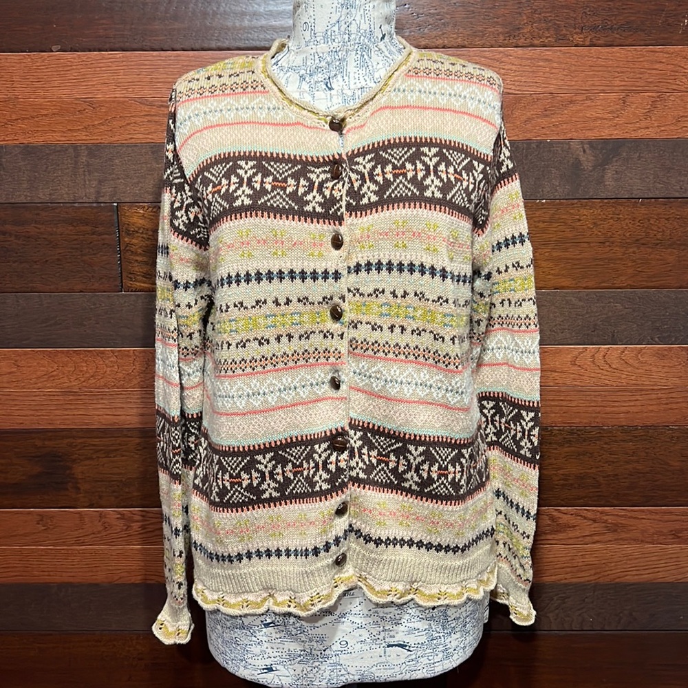 NorthStyle Crew Neck Long Sleeve Button Down Cardigan Sweater